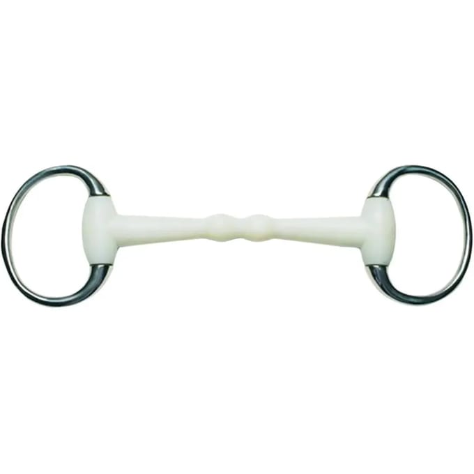 Paard snaffel bitten Weatherbeeta Korsteel Flexi Mullen Mouth