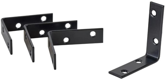 Stoelhoek - 55 mm - Zwart (4 stuks)