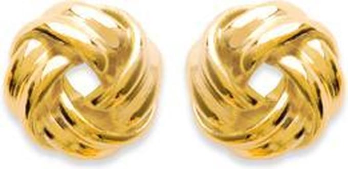 Amanto Oorbellen Freekje L - 925 Zilver Verguld - ∅10mm