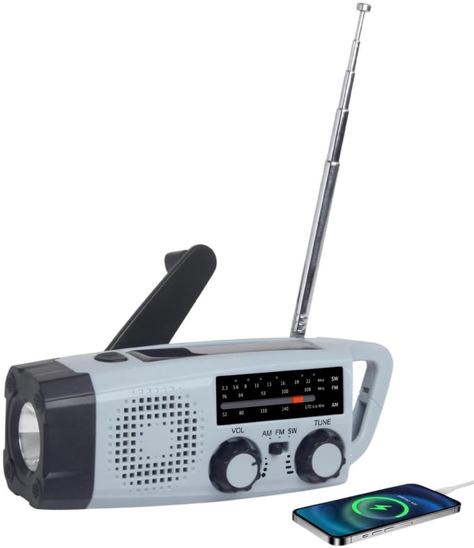 Dailygoods- Noodradio Draagbaar - Solar Opladen