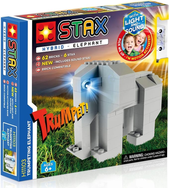 STAX Hybrid H11103 - Bouwset - Trompetterende Olifant - Licht en Geluid