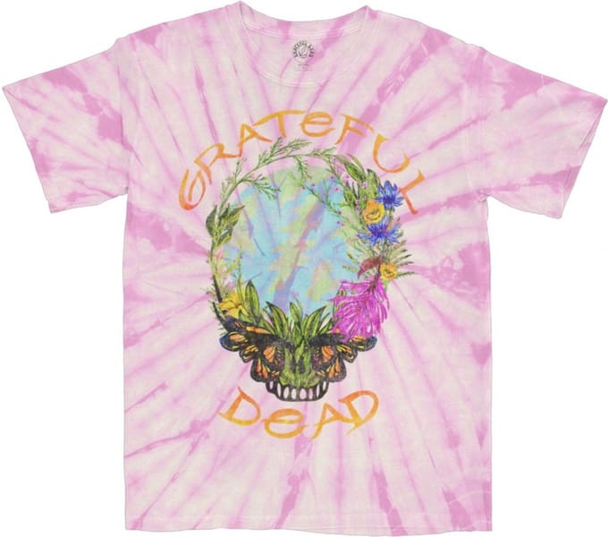 Grateful Dead - Forest Dead Heren Tshirt - M - Roze
