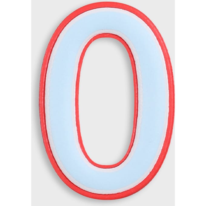Number 0 Number Sticker