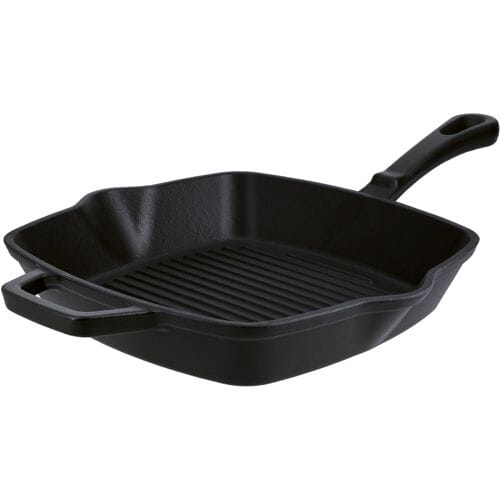 SILVERCREST Gietijzeren grillpan of koekenpan (Vierkant, Zwart)