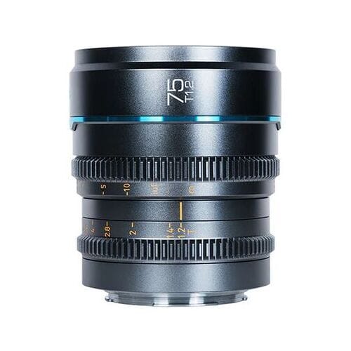 Sirui Night Walker 75mm T1.2 S35 Handmatig scherpgesteld Cine objectief  E-mount Metaal grijs