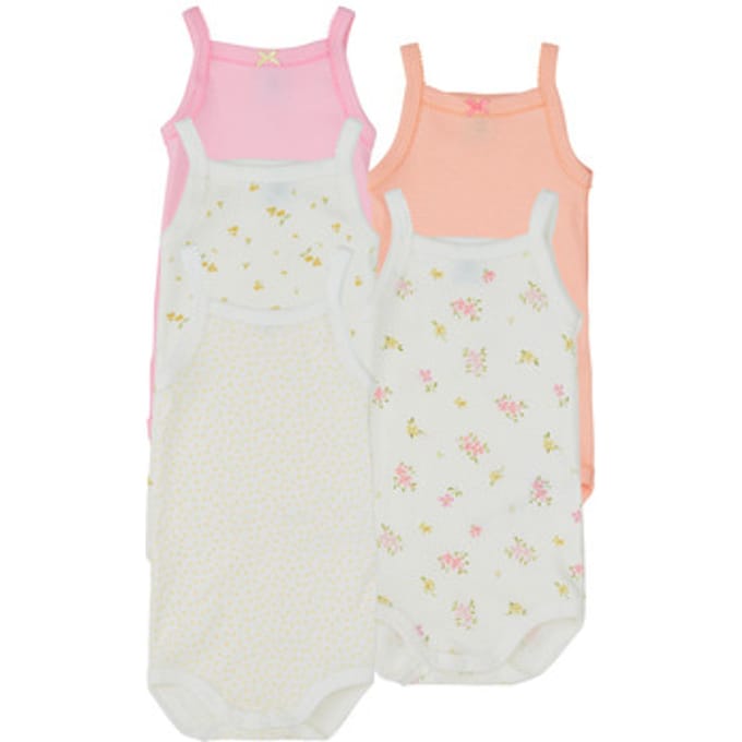 Petit Bateau  Kinder bodies 5 BODIES A BRETELLES