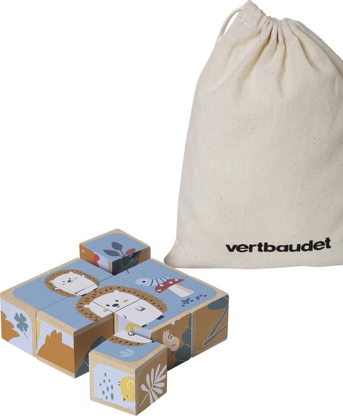 Vertbaudet FSC? houten dieren puzzelblokjes