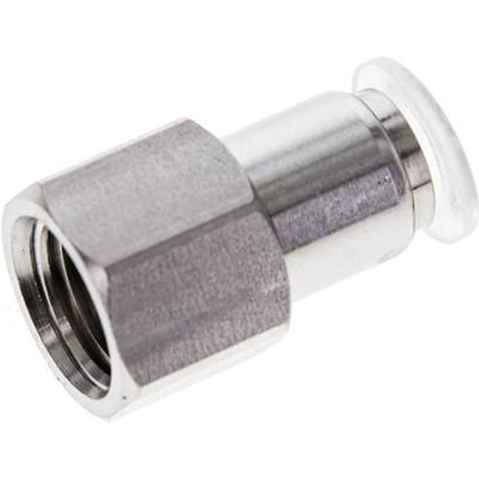 8mm x G1/4'' RVS/PA Insteekfitting Binnendraad EPDM/PTFE