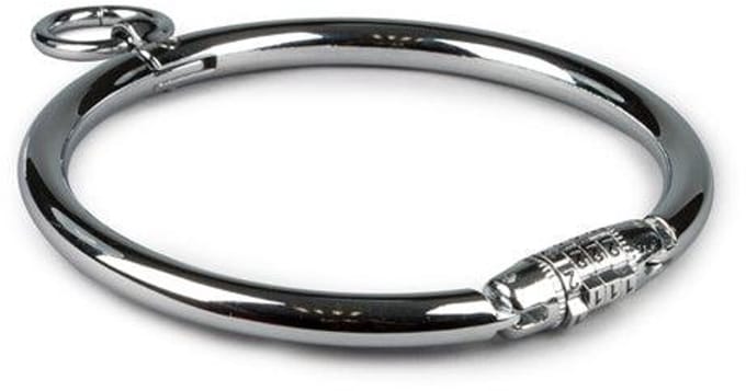 Black Label - Stalen Collar met Cijferslot - Zilver M