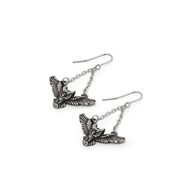 Alchemy Gothic - Gothic Oorbellen - Noctis Athena - zilverkleurig