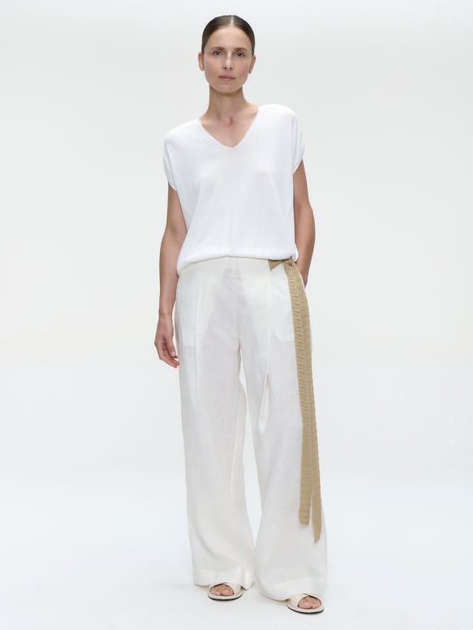 Mai linnen pants | Off White - Off White / S