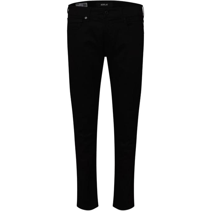 Replay Heren Rechte Jeans (Zwart)