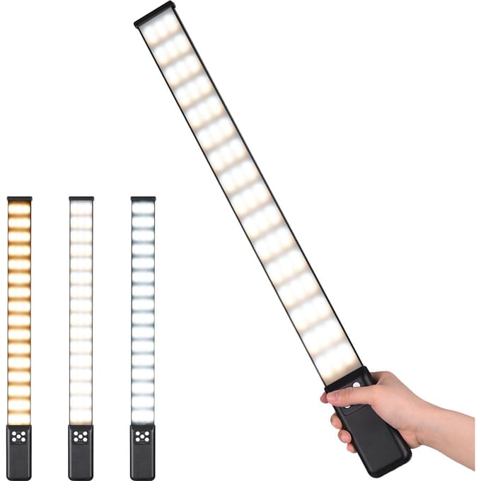 Lichtgewicht draagbare LED-lichtbuisfotografie Invullichtlamp 3000K-5700K dimbaar CRI95 white