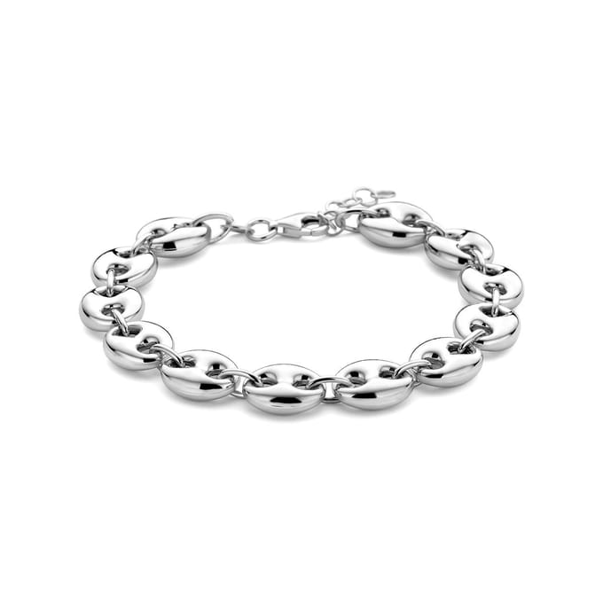 Zilver Gerhodineerd Armband 9,5 Mm 17 + 2 Cm 1337743