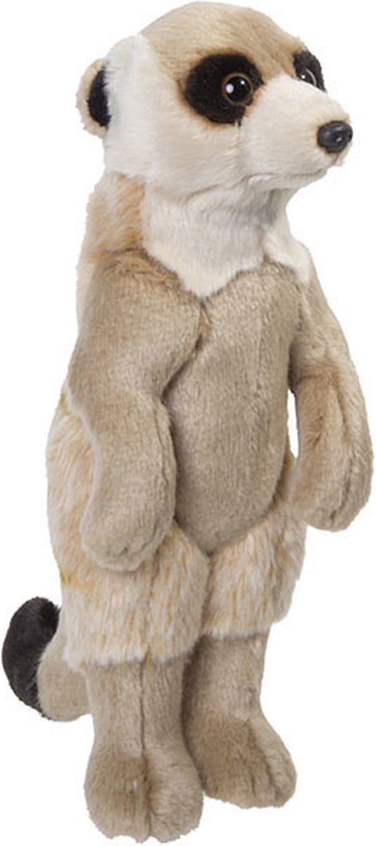 Nature Planet Knuffel Stokstaartje - pluche - 30 cm - Meerkat knuffeldier