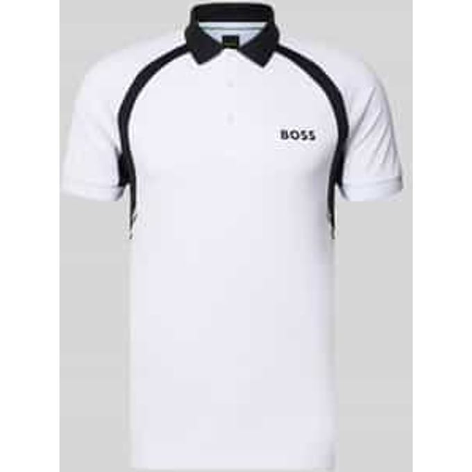 Slim fit poloshirt met korte knoopsluiting, model 'PL_TOC SPIN CB'