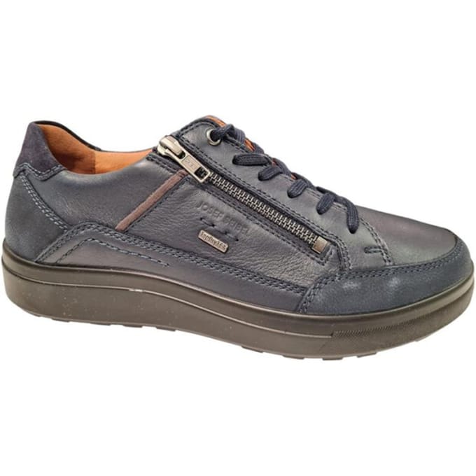 Josef Seibel Blauwe Leren Heren Sneakers - Blauw - 45