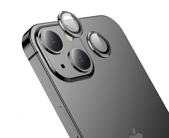 Hoco Camera Lens Protector Geschikt voor iPhone 14 / 14 Plus - Zwart
