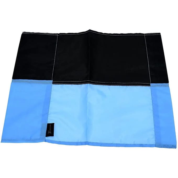 Precision Training - cornervlag - lichtblauw/zwart - polyester - 43x28 centimeter