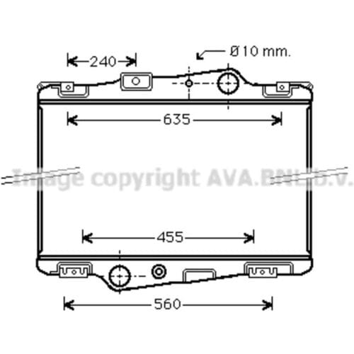Radiator, motorkoeling HIGHWAY AUTOMOTIVE VL2003