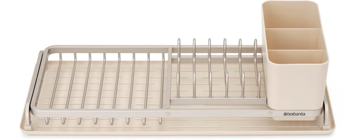 Brabantia SinkSide Afdruiprek - Compact - met Bestekhouder - Soft Beige