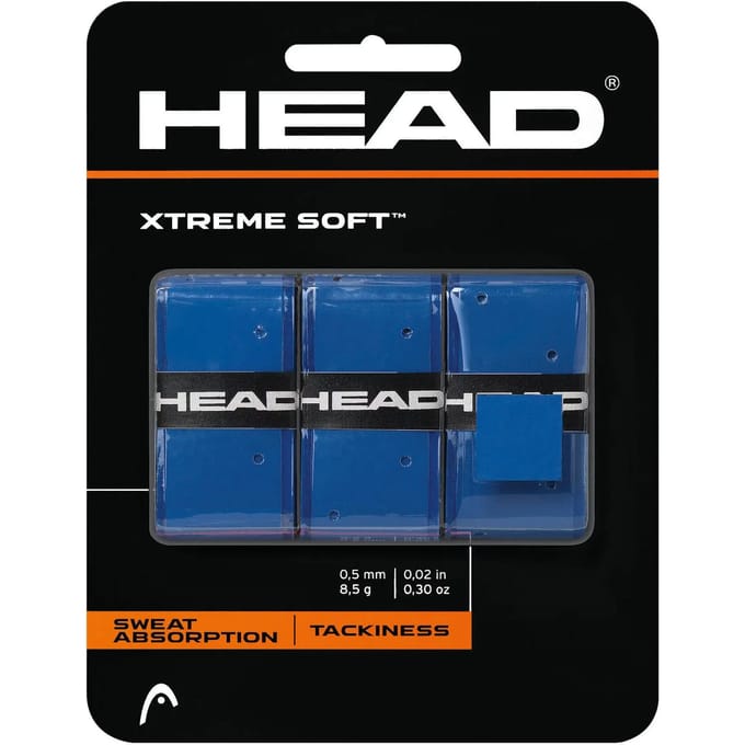 Head Xtreme Soft Overgrip 3 Stuks Kleur : Blauw