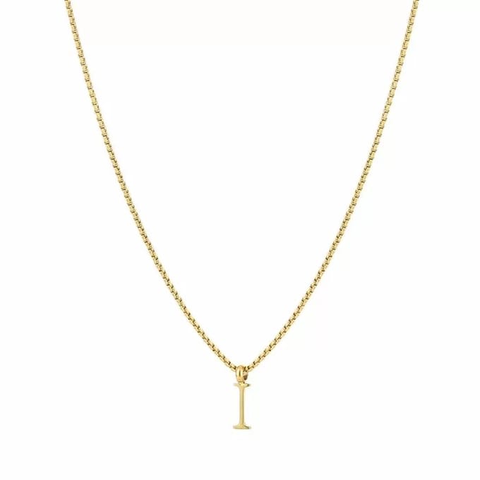 Bijoutheek Collier Letter I Goud