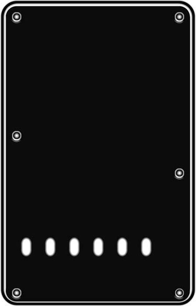 Boston BPL313-B back plate, string spacing 11,2mm, 3 ply, standard Stallion, 86x138mm, lefthanded, black