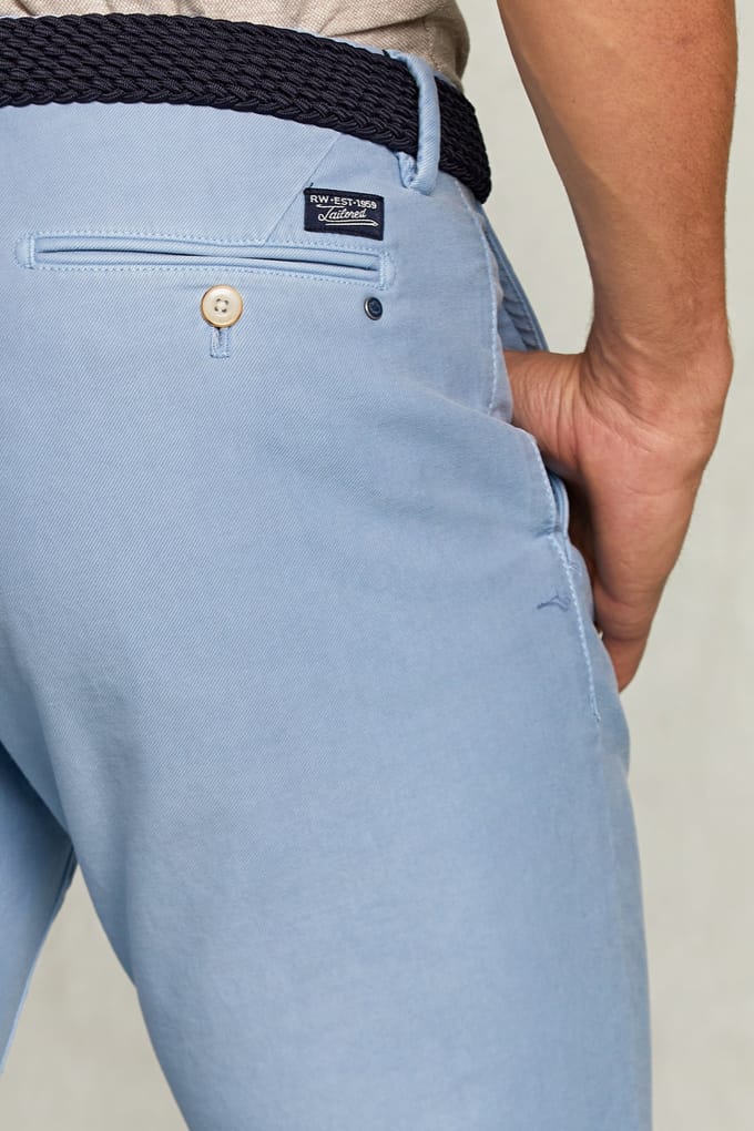 River Woods Basic Chino Sf Stretch Blue Taglia: 44 | Pantaloni chino Outlet | Uomo | Blu