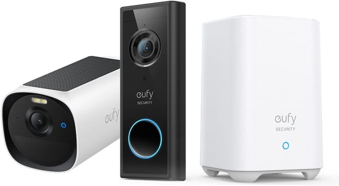 eufy Security S220 Video Deurbel + eufyCam E40 2K solar camera - Inclusief HomeBase 2 - Bundelvoordeel