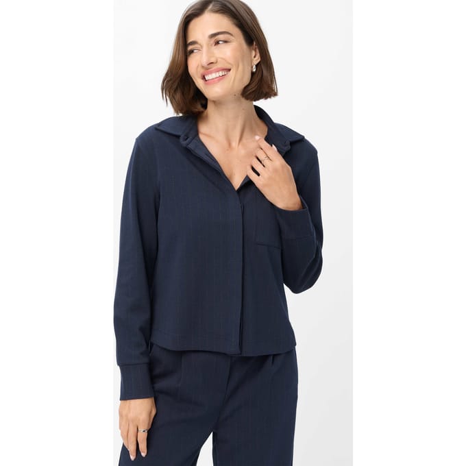 Brax Dames Blouson  Style BETTE L navy, donkerblauw, maat 36