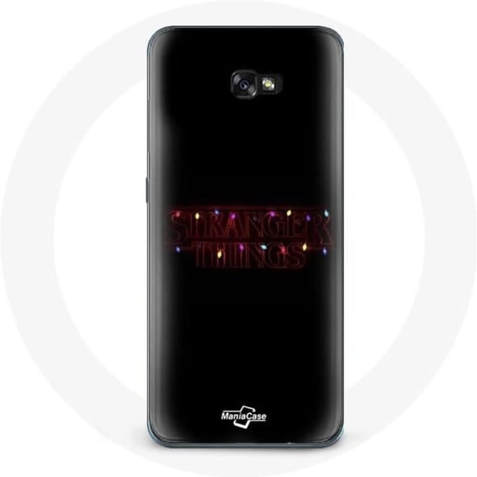 Coque pour Samsung Galaxy A5 2017 Stranger Things Affiche Logo Joyeux noël