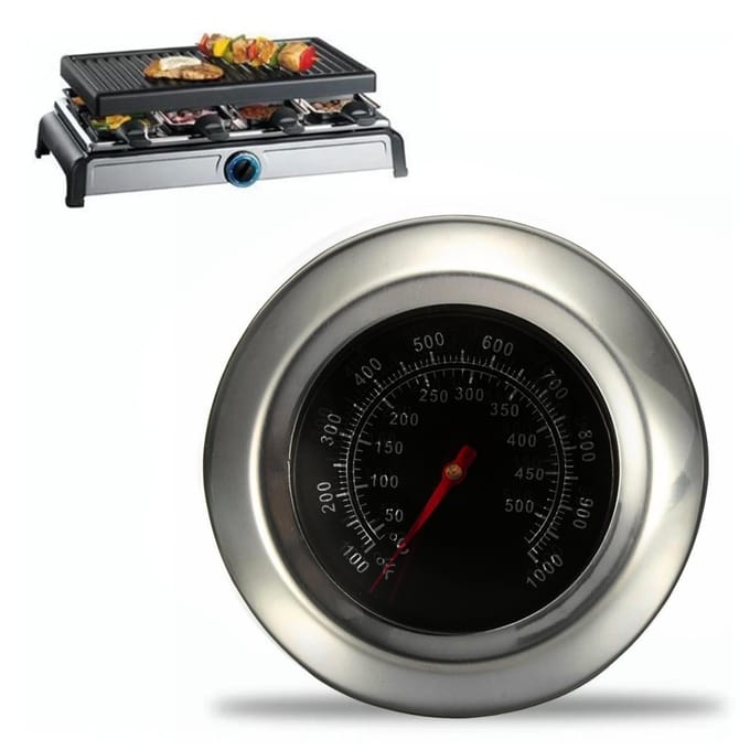 Oventhermometer RVS Breed Temperatuurbereik Vleesthermometer voor Keukenkoken black
