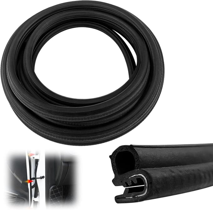 Allecto Plus - Rubberen Afsluitrand 6m voor Universele Waterdichte Auto Deurrubbers - Boten Auto's Campers Voertuigafdichting