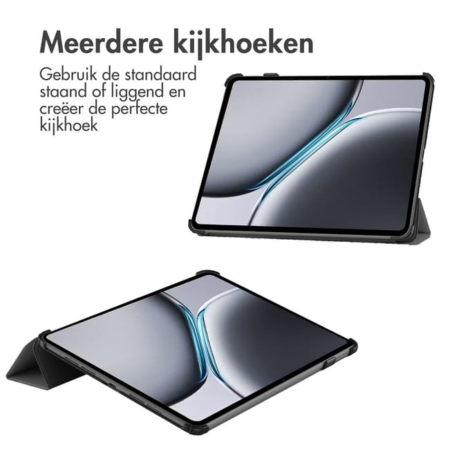 imoshion Tablet Hoes - Geschikt voor OnePlus Pad 2 - Trifold Bookcase - Grijs