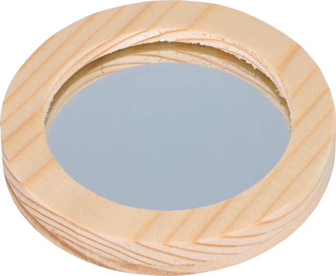 Artemio 6 houten spiegels 7,5 cm