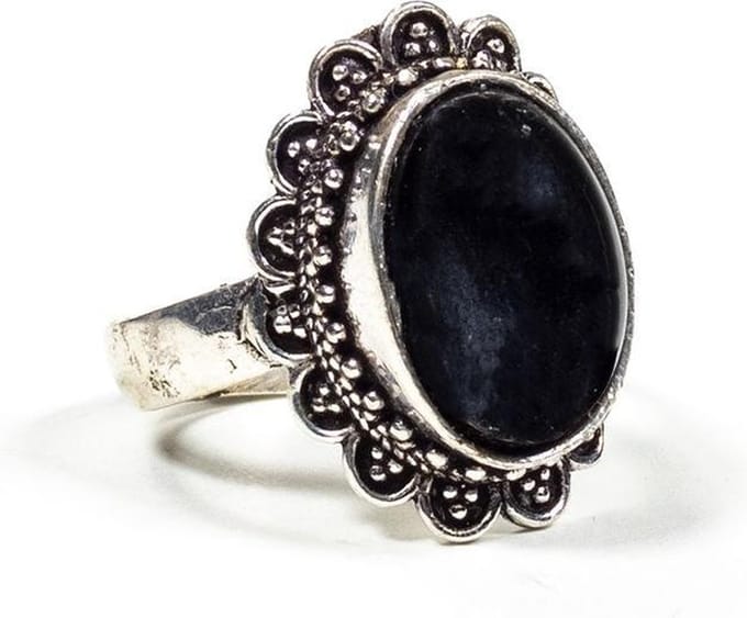 Ring met zwarte Toermalijn