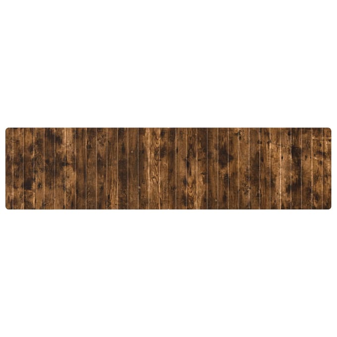 vidaXL - Wandgemonteerd - Hoofdbord - ZWOLLE - Gerookt - eiken - Bewerkt - hout