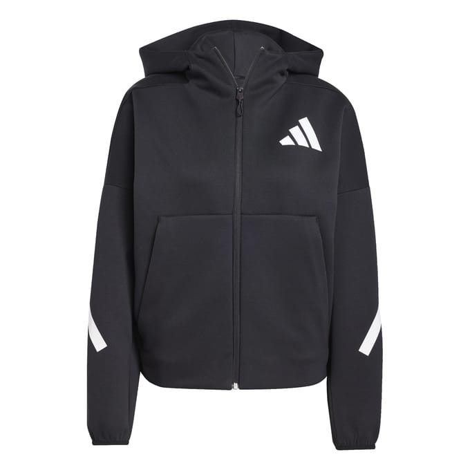 adidas Trainingsjack Dames-Zwart,Wit