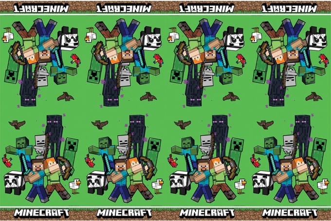 Vegaoo - Minecraft plastic tafelkleed 120X180cm