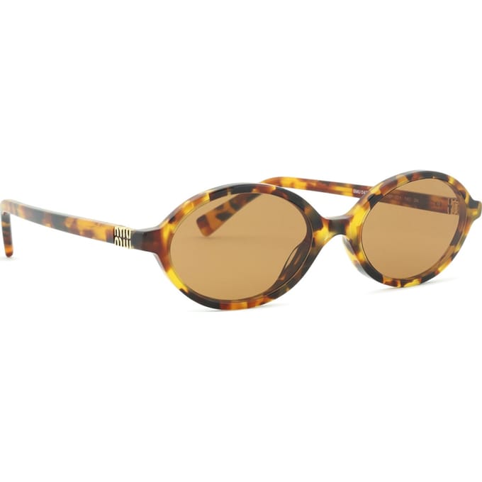 Miu Miu MU04ZS 19P2Z1 licht havana bruin zonnebril