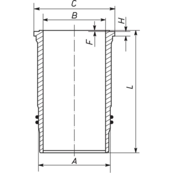Voering, cilinderkop MAHLE 003 WN 25 01