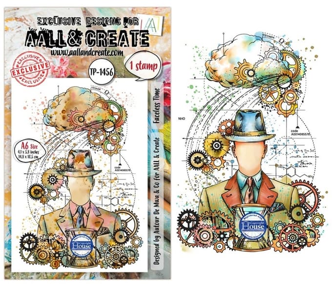 Aall & Create clearstamp A6 - Faceless time