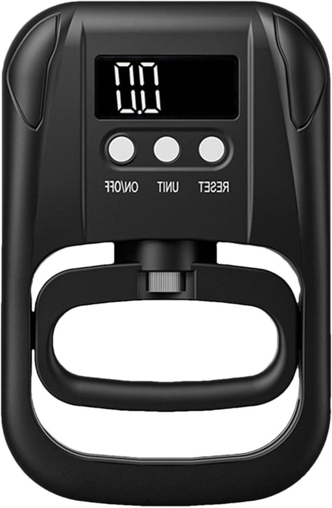 Digitale Krachtmeter - Hand Sterkte - Grip Training - Verstelbaar Handvat - 120 KG - Zwart