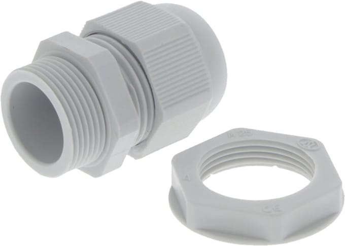 Wartel - met moer - M25 - grijs
