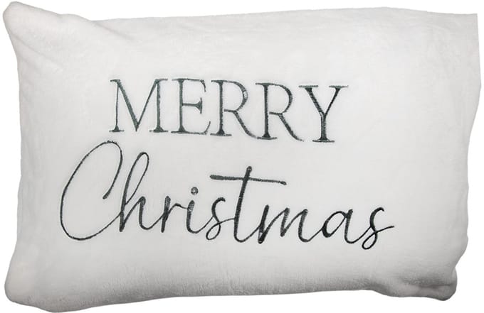 Clayre & Eef Kussenhoes 35x50 cm Wit Polyester