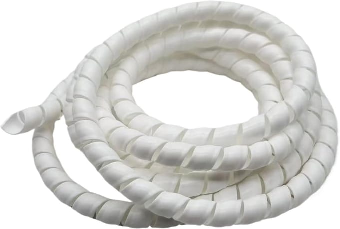 Spiraalkabelbescherming - Flexibele Organizer - Kabelbeheer Thuis - Temperatuurbestendig - 2 meter - Wit