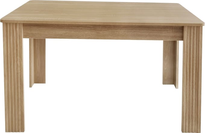 Merax Eettafel 117x68x75 cm - Stevige Tafel van Eikenhout - Keukentafel in Eiken Hout Bruin