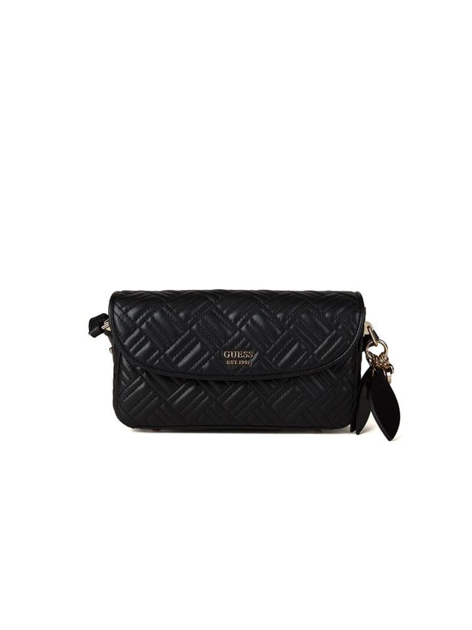 GUESS schoudertas Sally Convertible Xbody Flap Black zwart