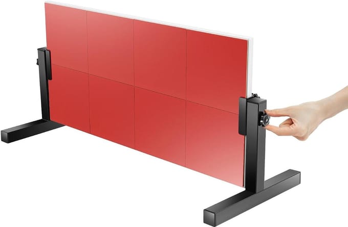 Tafeltennis Rebounder - Zelftrainingsuitrusting - Tafeltennis Oefenen - Verstelbare Hoek - 360 Graden - Rood